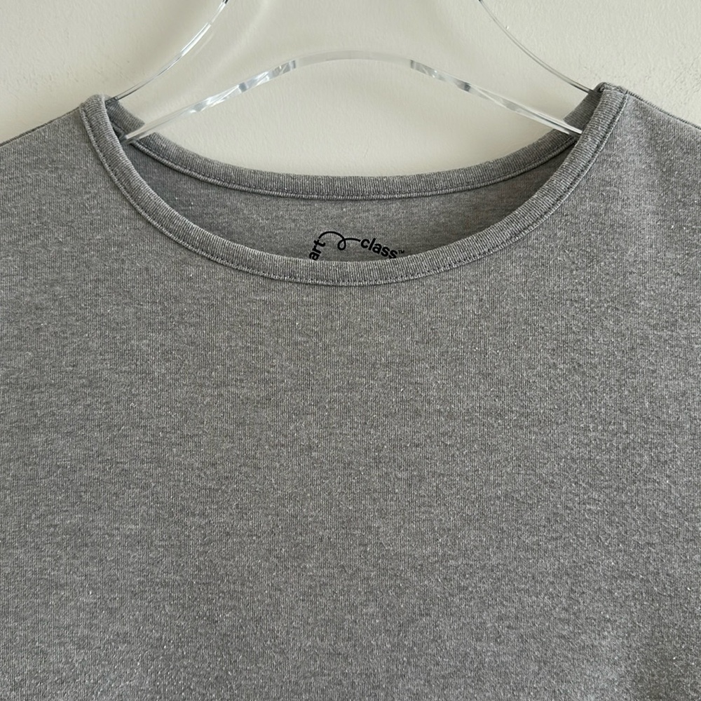 Art Class Girls’ Curled Edge Short Sleeve Tee (Gray) - Picture 4 of 15